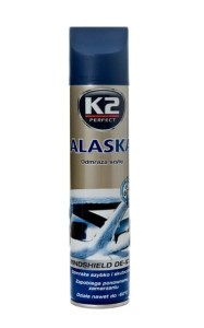 K2 ALASKA 300ml ODMRAŻACZ DO SZYB SPRAY -60C + skrobaczka
