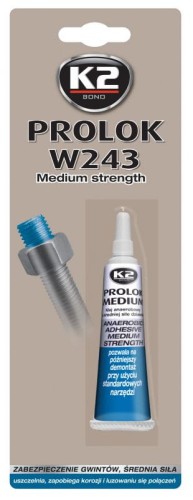 K2 PROLOK MEDIUM 6ML KLEJ DO GWINTÓW NIEBIESKI