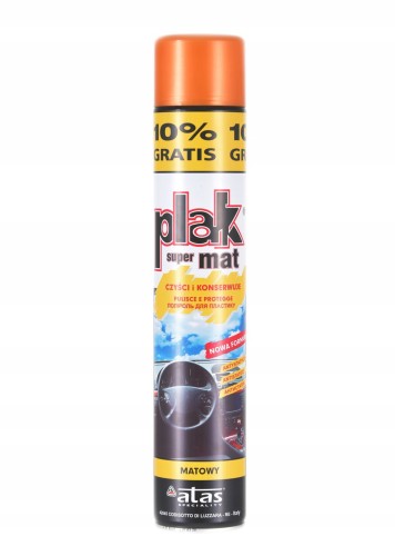 Plak super mat do kokpitu pomarańcza 750ML