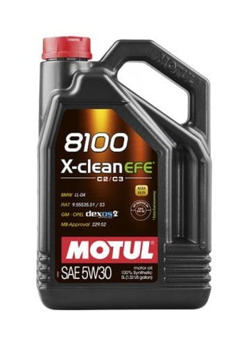 Motul 8100 X-clean EFE C2/C3 5W30 4L LL04 DEXOS2 229.52 505.1 