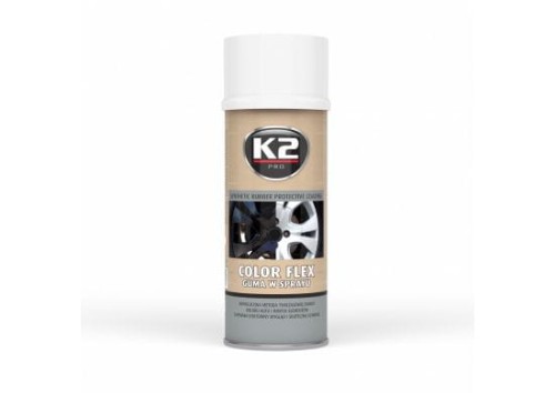 K2 COLOR FLEX BIAŁY400ml guma w sprayu  