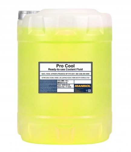 MANNOL PRO COOL  10L płyn do chłodnic motocyklowych  