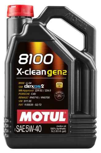 Motul 8100 X-Clean 5w40 GEN2 5L