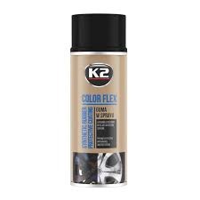 K2 COLOR FLEX CZARNY POŁYSK 400ml guma w sprayu