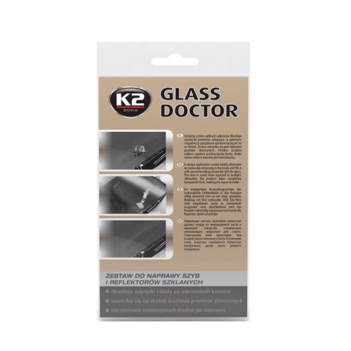 K2 GLASS DOCTOR  zestaw do naprawy szyb i reflektorów szklanych
