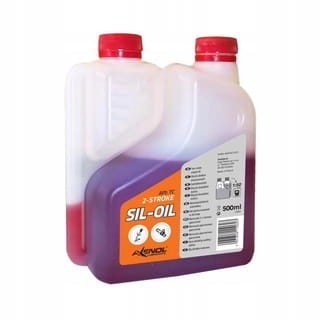 Axenol Sil-oil olej 2T 500 ml czerwony olej do kosy piły spalinowej mieszanki 