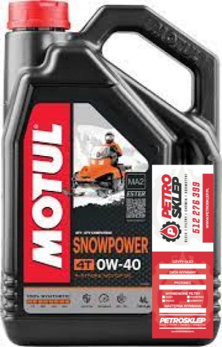 Motul SNOW POWER 4T 0W40 4L