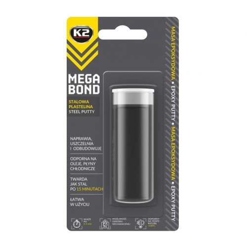 K2 mega bond 40g  stalowa plastelina  