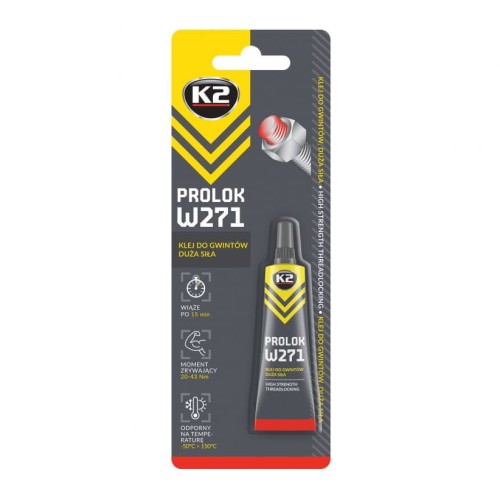K2 PROLOK HIGH 6ML klej do gwintów mocny