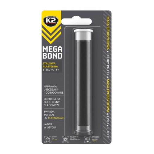 K2 MEGA BOND 20g  stalowa plastelina