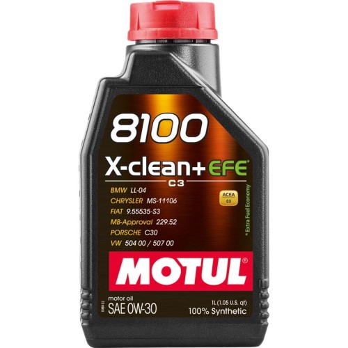 Motul 8100 X-Clean + EFE 0W30 1L 