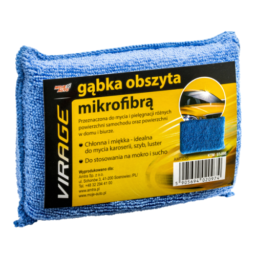 Moje Auto gąbka obszyta mikrofibrą  