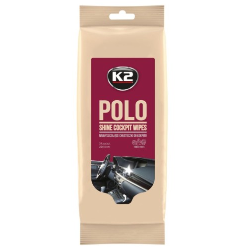  K2  Polo Shine  chusteczki ściereczki kokpit 24SZT 