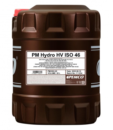 Pemco Hydro HV 46 20L olej hydraulczny HV 46